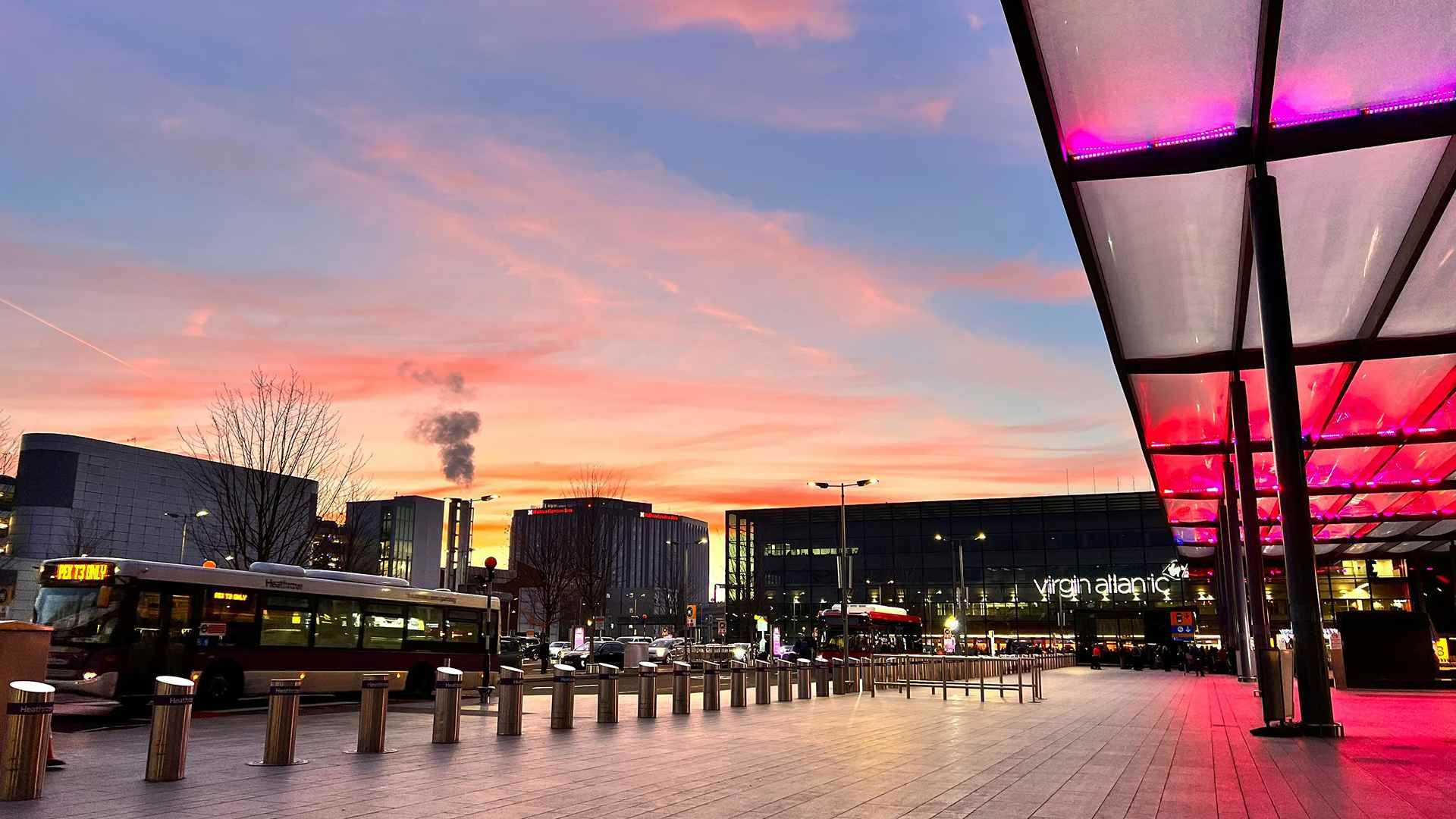 The Virgin Atlantic Clubhouse lounge at London Heathrow Terminal 3