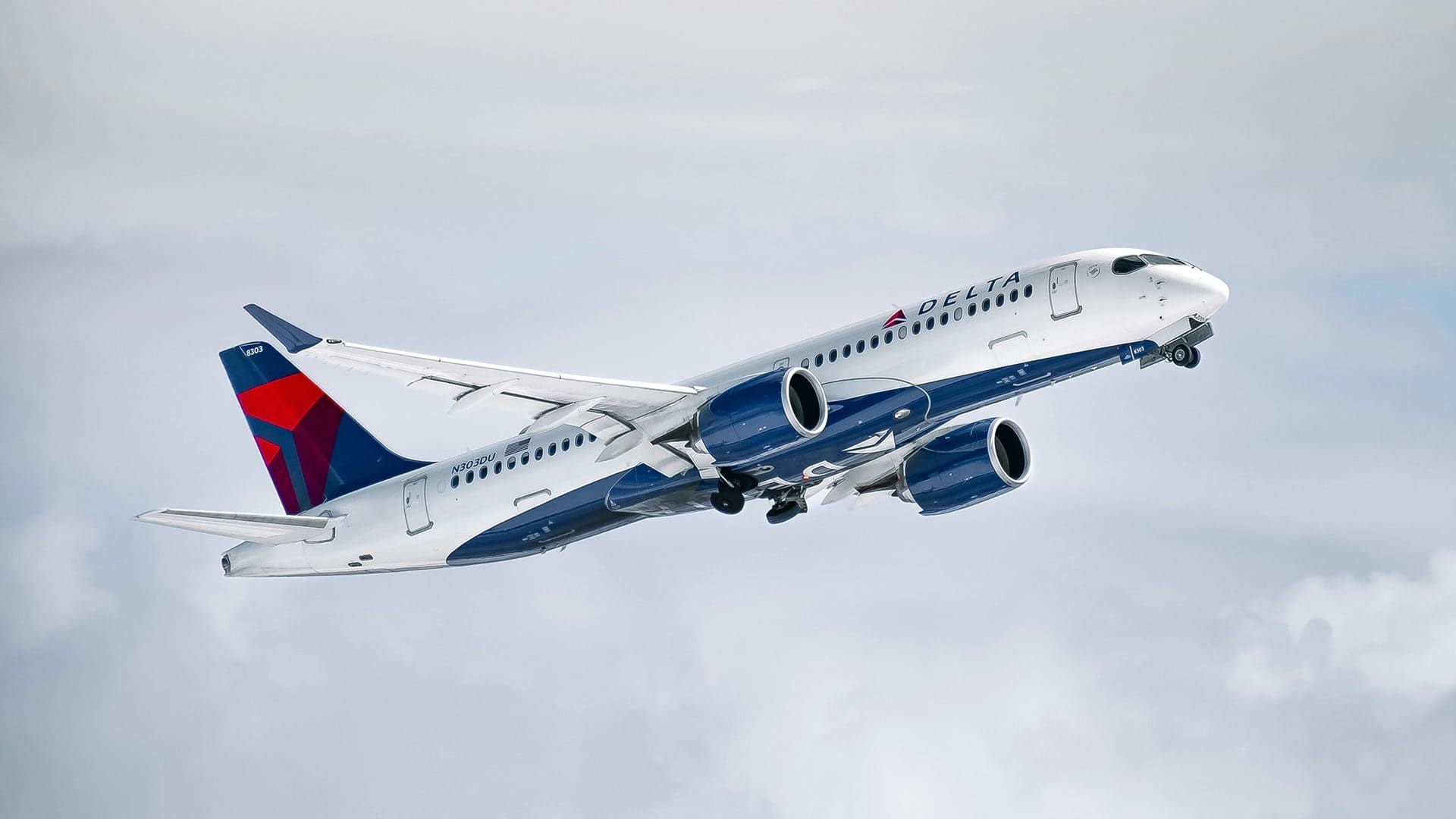 Delta Air Lines aircraft in flight